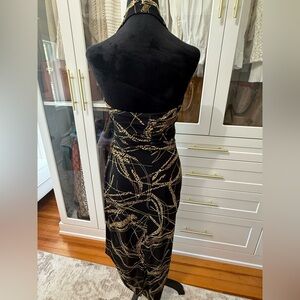 David Meister Halter Dress